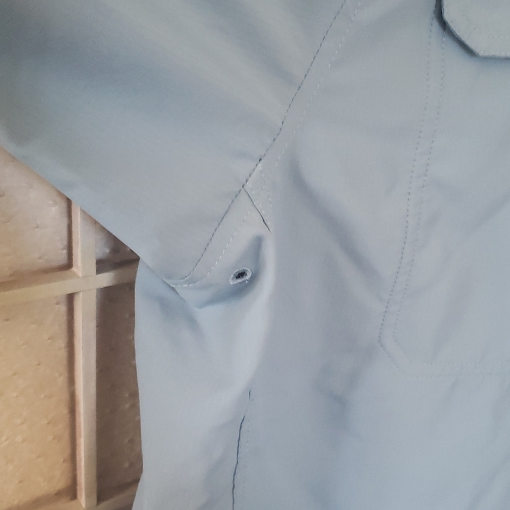 Patagonia long sleeve button down outdoors mens blue shirt - Picture 3 of 5